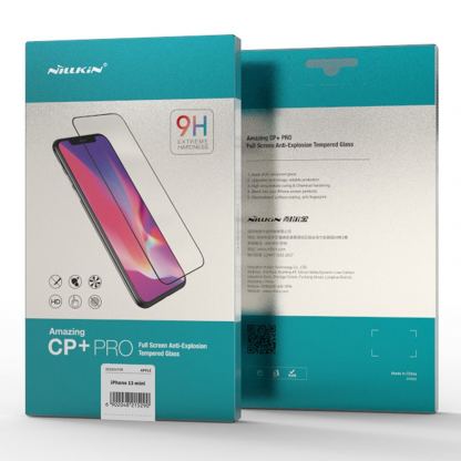 Nillkin CP PRO Ultra Thin Full Coverage Tempered Glass - калено стъклено защитно покритие за дисплея на iPhone 13 Pro Max (черен-прозрачен) 6