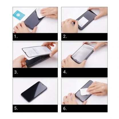 Nillkin CP PRO Ultra Thin Full Coverage Tempered Glass - калено стъклено защитно покритие за дисплея на iPhone 13, iPhone 13 Pro (черен-прозрачен) 10