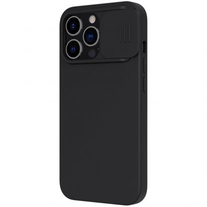 Nillkin CamShield Silky Case - силиконов (TPU) калъф за iPhone 13 Pro (черен) 4