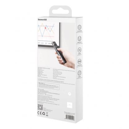 Baseus Orange Dot Wireless Presenter Charging version (WKCD000013) - безжично блутут устройство за управление на вашите презентации (тъмносив) 7