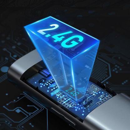 Baseus Orange Dot Wireless Presenter Charging version (WKCD000013) - безжично блутут устройство за управление на вашите презентации (тъмносив) 17