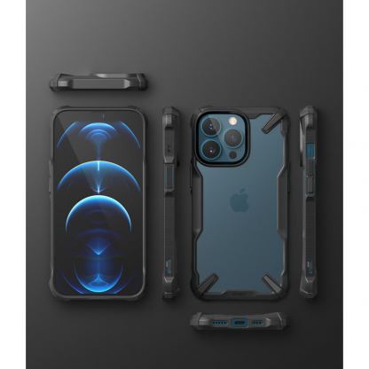 Ringke Fusion X Case - хибриден удароустойчив кейс за iPhone 13 Pro (черен) 9