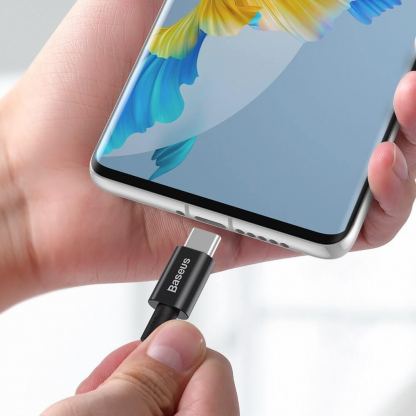 Baseus Superior USB-C to USB-C Cable PD 2.0 100W (CATYS-B01) - здрав кабел за бързо зареждане за устройства с USB-C порт (100 см) (черен) 9