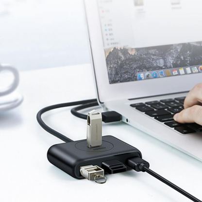Ugreen USB-C 3.0 Hub 4-port - 4-портов USB 3.0 хъб за компютри и лаптопи с USB-C порт (100 см) (черен) 11