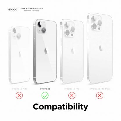 Elago Soft Silicone Case - силиконов (TPU) калъф за iPhone 13 (оранжев) 6