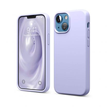 Elago Soft Silicone Case - силиконов (TPU) калъф за iPhone 13 mini (лилав)