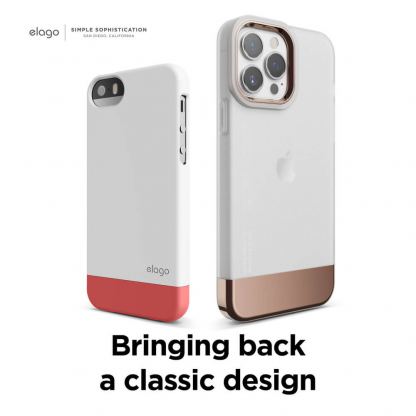Elago Glide Case - удароустойчив силиконов (TPU) калъф за iPhone 13 Pro Max (мат-розово злато) 8