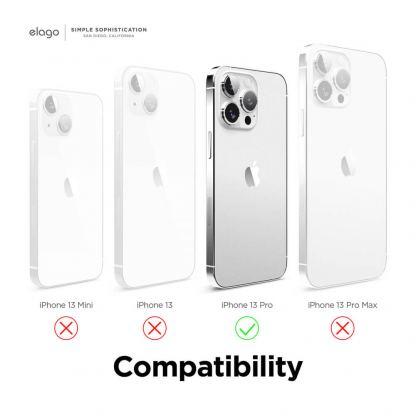 Elago Glide Case - удароустойчив силиконов (TPU) калъф за iPhone 13 Pro (сив-зелен) 8