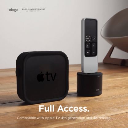 Elago R4 Retro Case - удароустойчив силиконов калъф за Apple TV Siri Remote (2021) (светлосив) 5