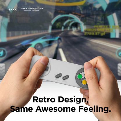 Elago R4 Retro Case - удароустойчив силиконов калъф за Apple TV Siri Remote (2021) (светлосив) 7