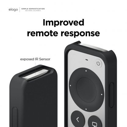 Elago R2 Slim Case - удароустойчив силиконов калъф за Apple TV Siri Remote (2021) (черен) 7
