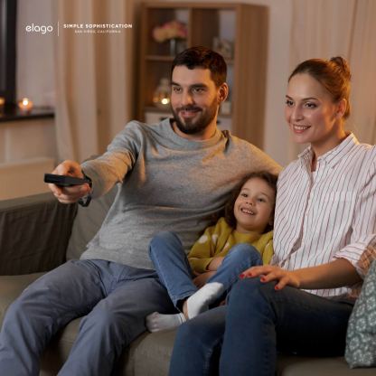 Elago R1 Intelli Case - удароустойчив силиконов калъф за Apple TV Siri Remote (2021) (черен) 9