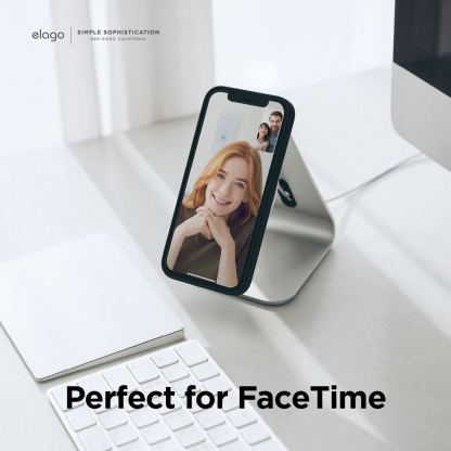 Elago MS4 Aluminum Charging Stand for MagSafe - алуминиева поставка за безжично зареждане на iPhone чрез поставяне на Apple MagSafe Charger (тъмносин) 2