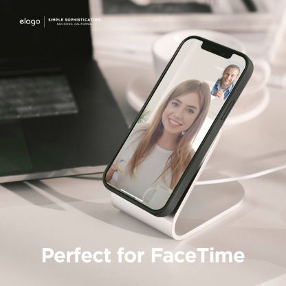 Elago MS3 Aluminum Charging Stand for MagSafe - алуминиева поставка за безжично зареждане на iPhone чрез поставяне на Apple MagSafe Charger (тъмносин) 2