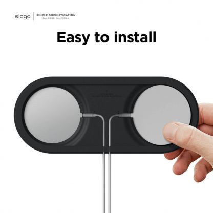 Elago MagSafe Charging Hub Duo - двойна силиконова поставка за безжично зареждане на iPhone чрез поставяне на Apple MagSafe Charger (черен) 7