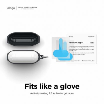 Elago AirPods 3 EDC Hang Case - удароустойчив силиконов калъф с карабинер за Apple Airpods 3 (черен) 7