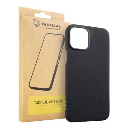 Tactical MagForce Aramid Case - кевларен кейс с MagSafe за iPhone 13 Pro (черен)  3