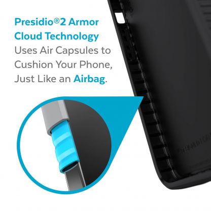Speck Presidio 2 Grip Case - удароустойчив хибриден кейс за iPhone 13 (черен) 5