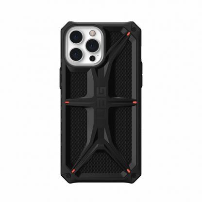 Urban Armor Gear Monarch Kevlar Case - удароустойчив хибриден кейс за iPhone 13 Pro Max (черен-кевлар)