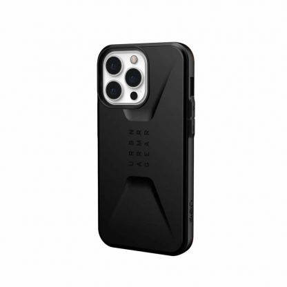 Urban Armor Gear Civilian - удароустойчив хибриден кейс за iPhone 13 Pro (черен) 2