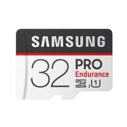 Samsung MicroSDHC Pro Endurance 32GB UHS-I 4K UltraHD (клас 10) - microSDHC памет със SD адаптер за Samsung устройства (подходяща за видеонаблюдение))