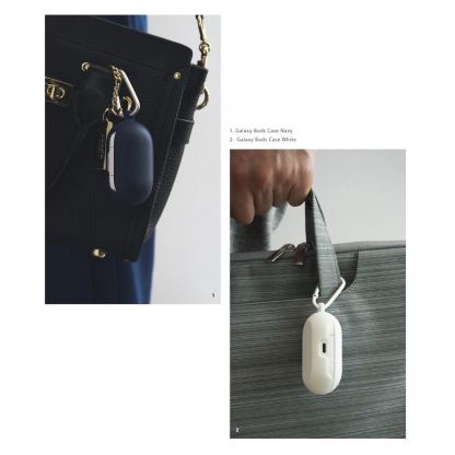 Ringke Galaxy Buds PC Case - поликарбонатов кейс с карабинер за Samsung Galaxy Buds, Galaxy Buds Plus (черен)  7