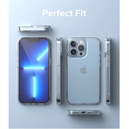 Ringke Air Case - силиконов (TPU) калъф за iPhone 13 Pro Max (черен-прозрачен) 6