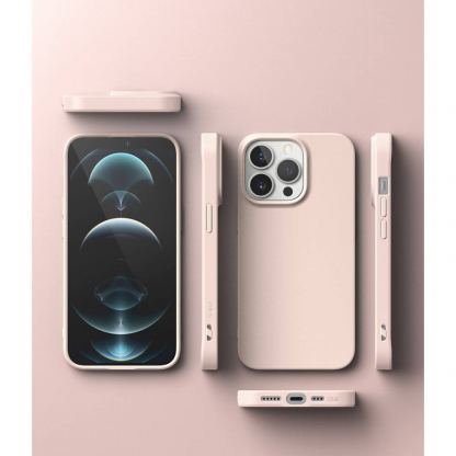 Ringke Air S Case - силиконов (TPU) калъф за iPhone 13 Pro Max (розов) 9