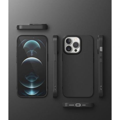 Ringke Air S Case - силиконов (TPU) калъф за iPhone 13 Pro Max (черен) 9