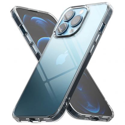 Ringke Fusion Crystal Case - хибриден удароустойчив кейс за iPhone 13 Pro (черен-прозрачен) 2