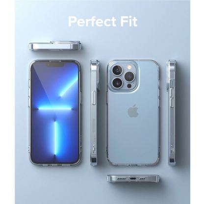 Ringke Air Case - силиконов (TPU) калъф за iPhone 13 Pro (черен-прозрачен) 7