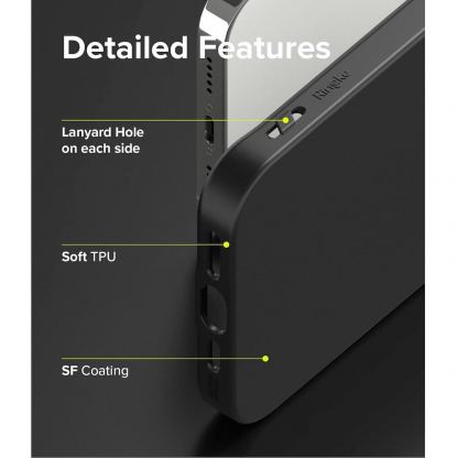 Ringke Air S Case - силиконов (TPU) калъф за iPhone 13 Pro (розов) 5