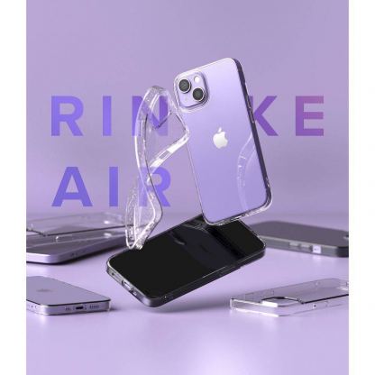 Ringke Air Glitter Case - силиконов (TPU) калъф за iPhone 13 (прозрачен) 8