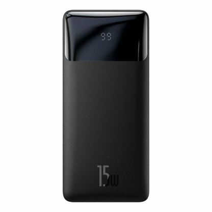 Baseus Bipow Digital Display Power Bank 15W 10000mAh (PPDML-I01) - външна батерия с два USB-A и един USB-C изходи и технология за бързо зареждане (черен) 2