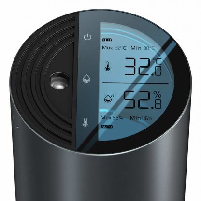Baseus Humidifier Air Purifier Digital Display with Temperature and Humidity (CRJSQ02-01) - овлажнител за въздух с дисплей, термометър и хигрометър (черен) 5