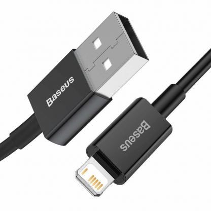 Baseus Superior Lightning USB Cable (CALYS-C01) - USB кабел за Apple устройства с Lightning порт (200 см) (черен) 3