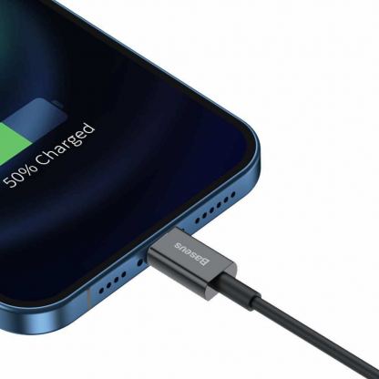 Baseus Superior Lightning USB Cable (CALYS-C01) - USB кабел за Apple устройства с Lightning порт (200 см) (черен) 5