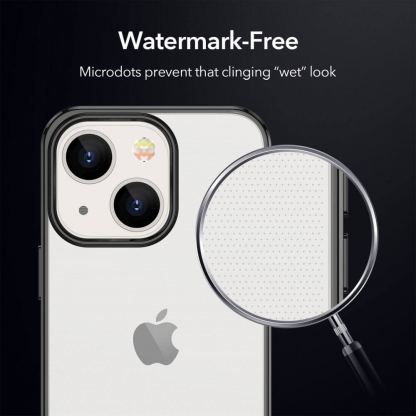 ESR Project Zero Case - силиконов (TPU) калъф за iPhone 13 (черен-прозрачен) 7
