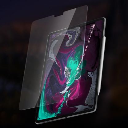 DUX DUCIS Full Coveraged Tempered Glass Protector - калено стъклено защитно покритие за дисплея на AppleiPad Pro 12.9 M1 (2021), iPad Pro 12.9 (2020), iPad Pro 12.9 (2018) (прозрачен) 4