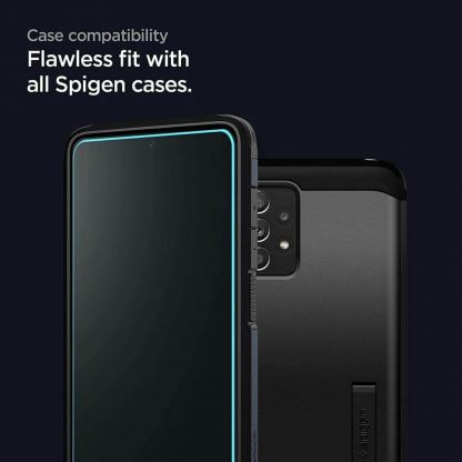 Spigen Glass.Tr Align Master Tempered Glass - калено стъклено защитно покритие за дисплей на Samsung Galaxy A52, Galaxy A52s (прозрачен) (2 броя) 4