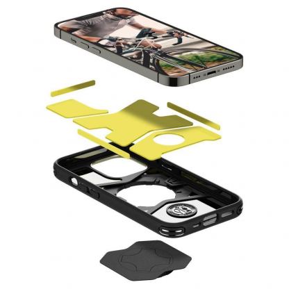 Spigen GearLock Bike Mount Case - хибриден удароустойчив кейс с вграден GearLock механизъм за iPhone 13 Pro (black) 8