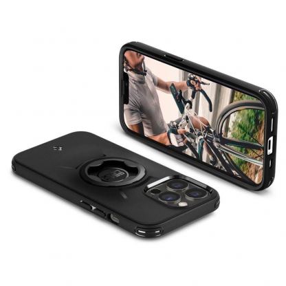 Spigen GearLock Bike Mount Case - хибриден удароустойчив кейс с вграден GearLock механизъм за iPhone 13 Pro Max (black) 7