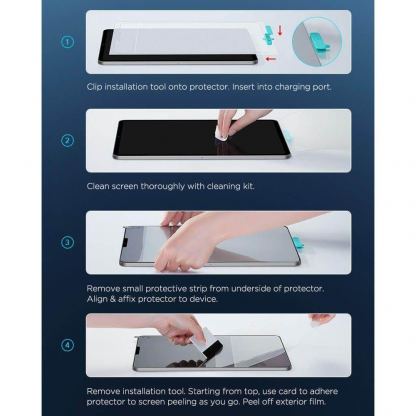 ESR Paper Feel Screen Protector - качествено защитно покритие (подходящо за рисуване) за дисплея на iPad Pro 12.9 M1 (2021), iPad Pro 12.9 (2020), iPad Pro 12.9 (2018) 6