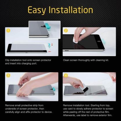 ESR Paper Feel Screen Protector - качествено защитно покритие (подходящо за рисуване) за дисплея на iPad Pro 12.9 M1 (2021), iPad Pro 12.9 (2020), iPad Pro 12.9 (2018) 9