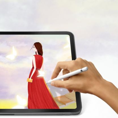 Dux Ducis Paperfeel Screen Protector - качествено защитно покритие (подходящо за рисуване) за дисплея на iPad Pro 12.9 M1 (2021), iPad Pro 12.9 (2020), iPad Pro 12.9 (2018) (матово) 5