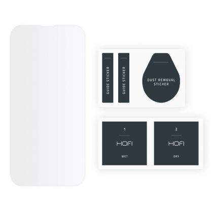 Hofi Hybrid Pro Plus Screen Protector - хибридно защитно покритие за дисплея на iPhone 13, iPhone 13 Pro (прозрачен) 4