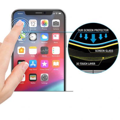 Hofi Hybrid Pro Plus Screen Protector - хибридно защитно покритие за дисплея на iPhone 13 Pro Max (прозрачен) 3