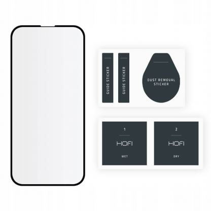 Hofi Glass Pro Plus Tempered Glass 2.5D - калено стъклено защитно покритие за дисплея на iPhone 13 mini (черен-прозрачен) 5