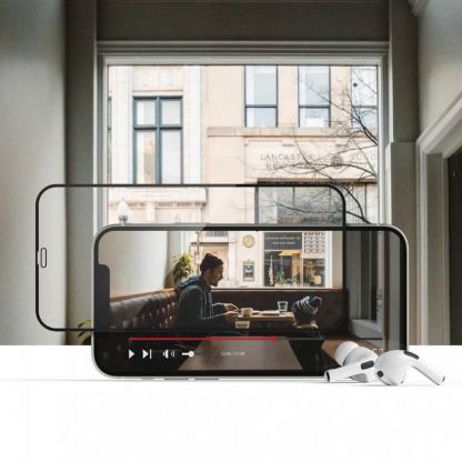 Hofi Glass Pro Plus Tempered Glass 2.5D - калено стъклено защитно покритие за дисплея на iPhone 13 Pro Max (черен-прозрачен) 3