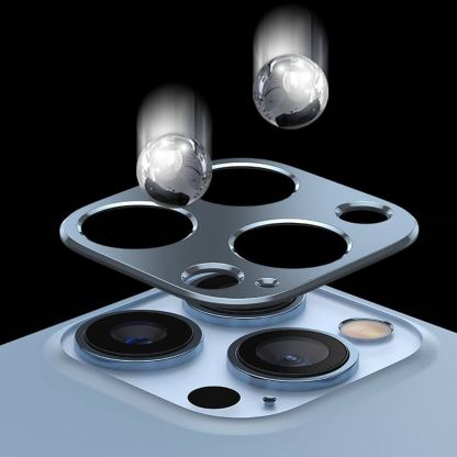 Hofi Alucam Pro Lens Protector - предпазна плочка за камерата на iPhone 13 mini, iPhone 13 (черен) 3